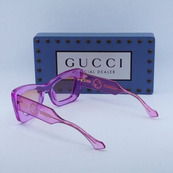 Gucci GG1552S 003 Cat Eye Sunglasses - Magenta / Orange to Violet main image 9